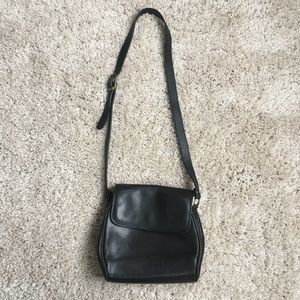 LAST CALL Black Crossbody Bag with Bronze Hardwear